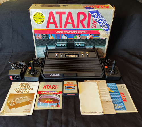 Console Atari 2600 Polyvox  Space Invaders  1984 Na Caixa