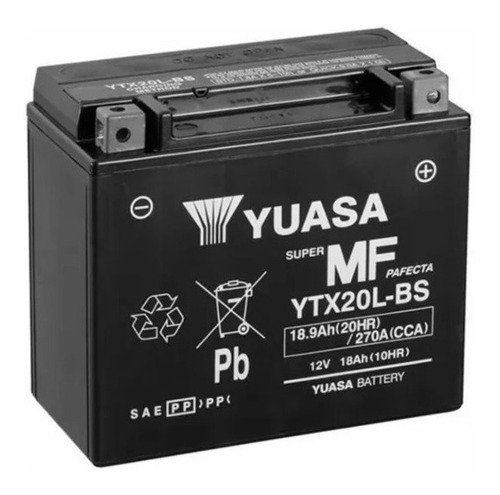 Bateria Moto Gel Yuasa Ytx20l-bs 12v 18ah Vzh Srl