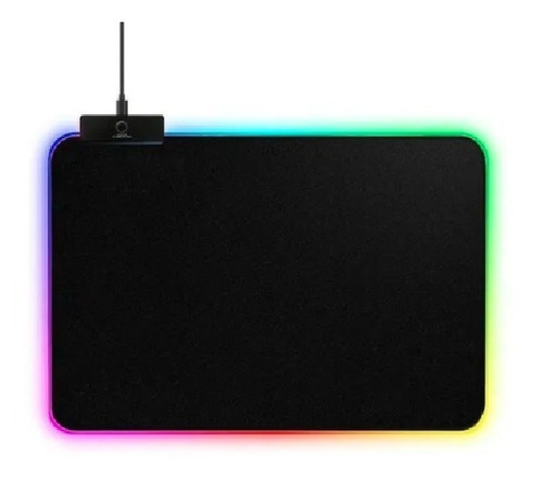 Mouse Pad Gamer Led Rgb Retroiluminado Usb 300x250x3mm Noga