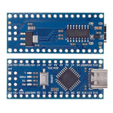 Arduino Nano V 3.0 Con Ch340, 16mhz, Tipo C, Compatible 