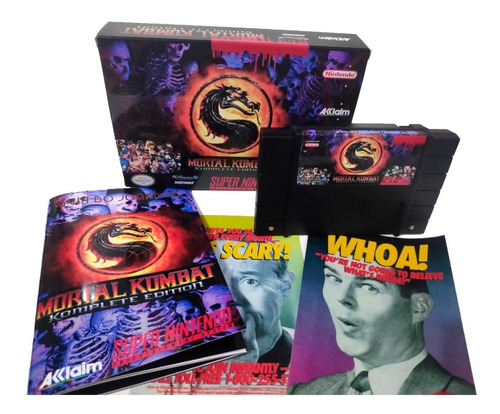 Coletânea Mortal Kombat Super Nintendo Caixa E Manual Novo