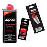 Zippo Pack Gasolina 4 Oz Piedras Y Mechas