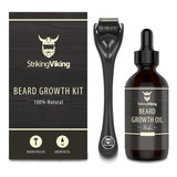 Striking Viking Kit De Crecimiento De Barba  Aceite De Creci