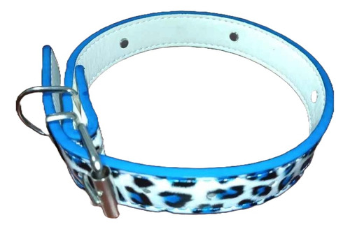 Collar Ecocuero Animalprint Huesos 50*2,5 Cm Perros Medianos