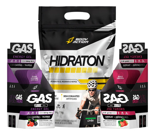 2x Caixas Gas Carbo Gel 20 Sachês + Hidraton Caixa 10 Sachês | MercadoLivre