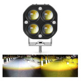 Ysmxg Led Faros Alta/baja Haz Auxiliares Blanco Ambar Motos