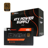 Fonte Gamer Ktrok 500w Real Pfc Ativo 80 Plus Bronze