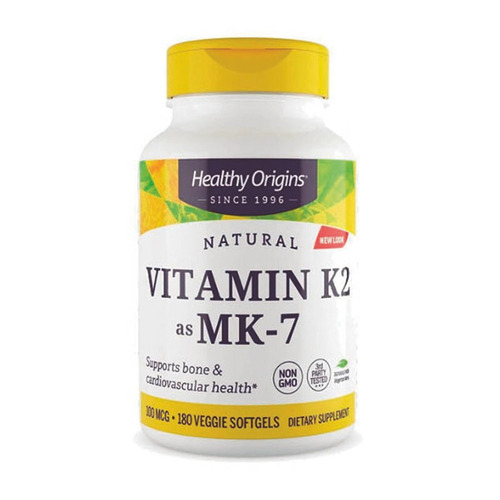 Vitamina K2 Mk7 Healthy Origins 180 Caps 100mcg Original