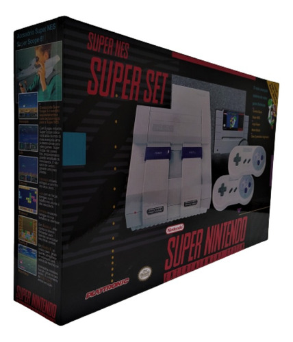 Caixa De Mdf Super Nintendo Super Mario Worlds Com Divisoria