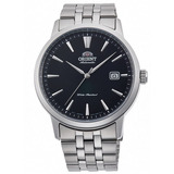 Reloj Hombre Orient Ra-ac0f01b1 Automático Pulso Plateado En