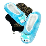 Pantufa Sapato Infantil Com Pelinho Antiderrapante Inverno 