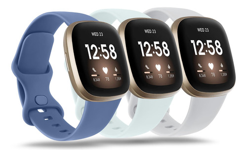 Vancle Bandas De Silicona Compatibles Con Fitbit Versa 4, F.