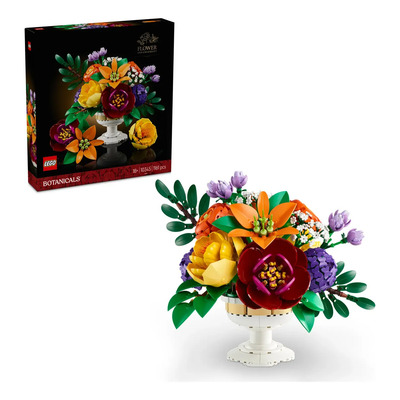 LEGO Botanicals Arreglo Floral 10345; Ramo de flores decorativas; Incluye ocho especies de flor diferentes, follaje y florero armables; 18+ | Envío gratis