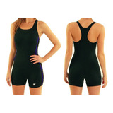 Traje De Baño Natacion Mujer Jammer Short  Lycra Biez Cmb