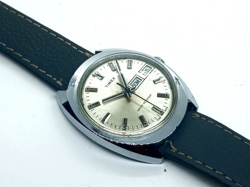 Reloj Timex Vintage A Cuerda Doble Fechador Setentero 