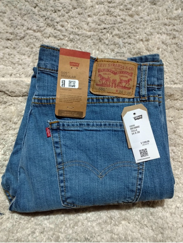 Pantalón Mezclilla Hombre Levi's 505 Regular, T. 34x30 (859)