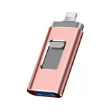 Pendrive Compativel iPhone 128gb - Rosa
