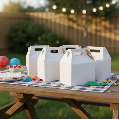 20 Box Lunch Caja Cartón Cajita Fiestas Regalos Dulcero Bolo | MercadoLibre