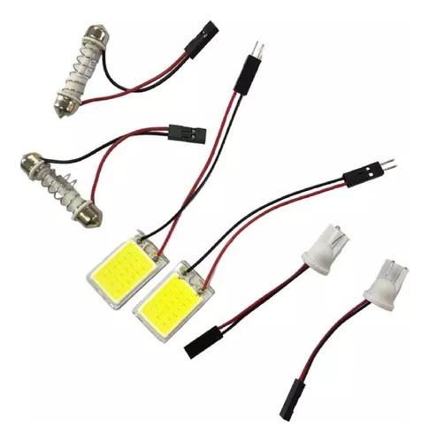 Plafon Led Cob Panel 18 Led Luz Interior Auto X 2 Unidades