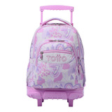 Mochila Escolar Con Ruedas Bomper Renglon Amalia