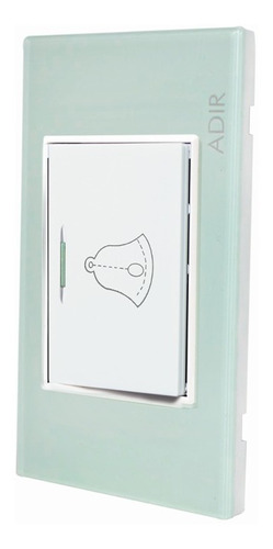 Placa Timbre Alambrico Luz Reflejante Tiffany Aqua Adir 4122