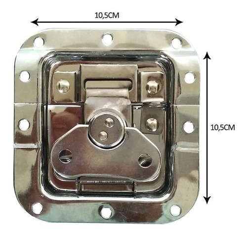 Kit Com 2 Fecho Borboleta Para Case 10,5x10,5cm Klight