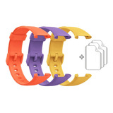 3 Pulseiras Silicone + 3 Películas Para Xiaomi Mi Band 7 Pro