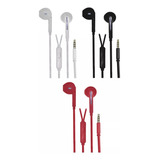 3pz Audifonos Alambricos In-ear Manos Libres Pc Jack 3.5mm