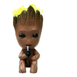 Groot Tomando Mate 16cm, Impresión 3d, Maceta, Lapicero,