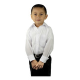 Camisa Vestir Infantil Juvenil Escolar Blanca 2 A 16