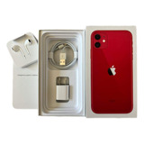 Caixa Vazia iPhone 11 64 Gb Red Com Acessórios Novos