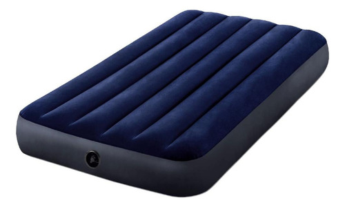 Colchão Inflável Intex 64757  Cor Azul Hasta 136kg De  99cm X 191cm X 25cm