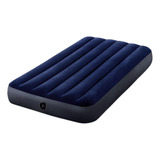 Colchão Inflável Intex 64757  Cor Azul Hasta 136kg De  99cm X 191cm X 25cm