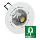 3 Spot Led Taschibra De Embutir Redondo Tsrl 409 9w Bivolt