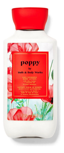 Creme Hidratante Bath Body Works Poppy 236ml Original Eua