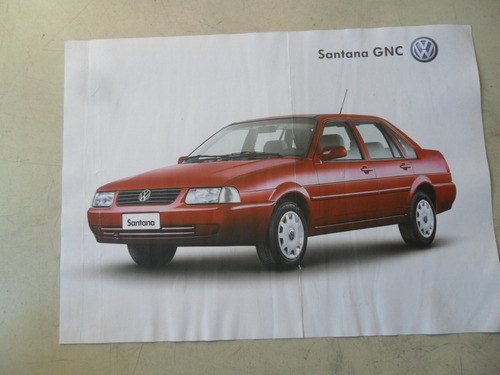 Folleto Vw Santana Gnc Antiguo No Es Manual Original