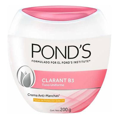 Pond's Crema Facial Clarant B3 Antimanchas con Protección Solar, 200g | MercadoLibre