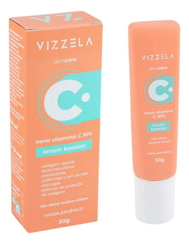 Sérum Facial Vitamina C - Vizzela 30g Momento De Aplicação Dia/noite Tipo De Pele Todo Tipo De Pele