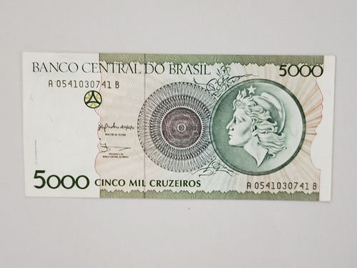 C222 Nota Antiga De 5.000 Mil Cruzeiros 1990