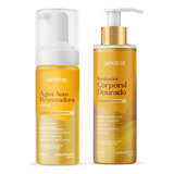 Água Bronzeadora Natural + Iluminador Dourado Labotrat 