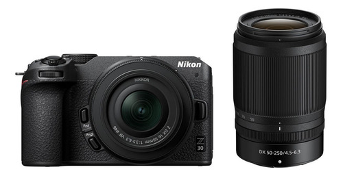Câmera Mirrorless Nikon Z30 4k Com Lente 16-50mm + 50-250mm