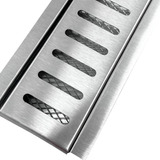 9 Ralo Linear 10x100 Grelha Inox 304 C/ Suporte E Tela