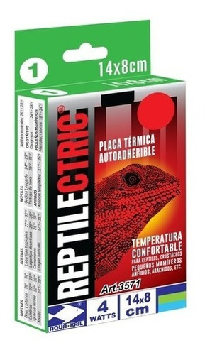 Placa Termica Calentador Roedores Erizo Y Reptiles 14x8cm 4w