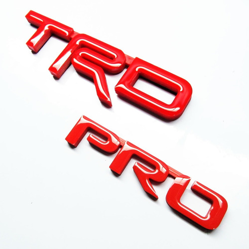 Emblemas Trd Pro Toyota Rojo Tundra Hilux Meru Fortuner Foto 2