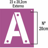 Stencil Alfabeto 20cm Cada Letra