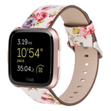 For Fitbit Versa 1 / 2 Flower Pattern Watchband