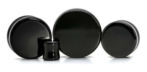 Alargador Fechado Preto 10mm 12mm 14mm 16mm Par