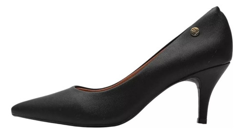 Scarpin Vizzano Feminino Salto Baixo Fino Marcio Preto