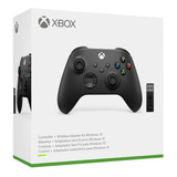 Controle Xbox Séries X/s Preto + Adaptador Receiver Para Pc