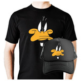 Playera Y Gorra Unisex El Pato Lucas Looney Tunes